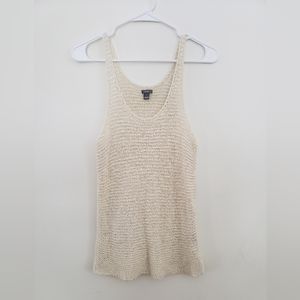 aerie Cream Knit Tank Top